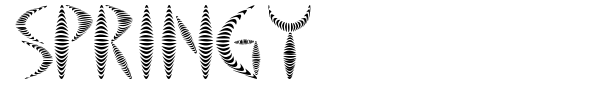 Springy font preview